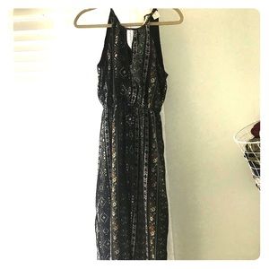 Bohemian floral print maxi